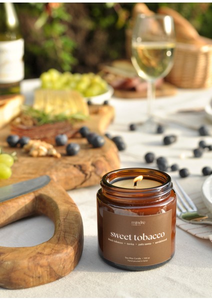 Amber Serisi Sweet Tobacco Kokulu Soya Mumu 100 ml fiyatları
