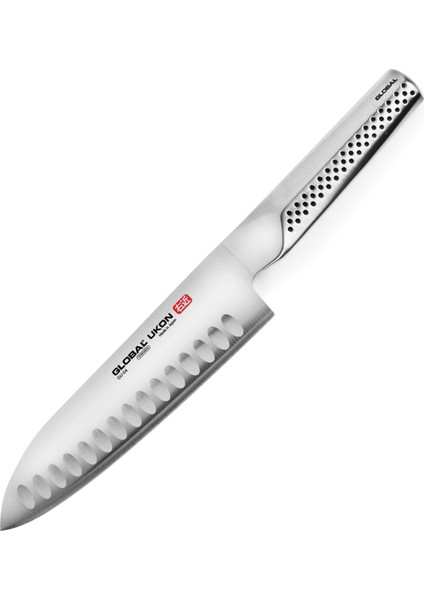 Gu-04 Japon Ukon Santoku Çelik Oluklu Şef Bıçağı