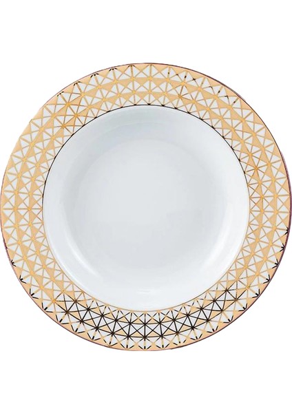 Zamoskvorechye Porselen Çukur Tabak 22,5cm