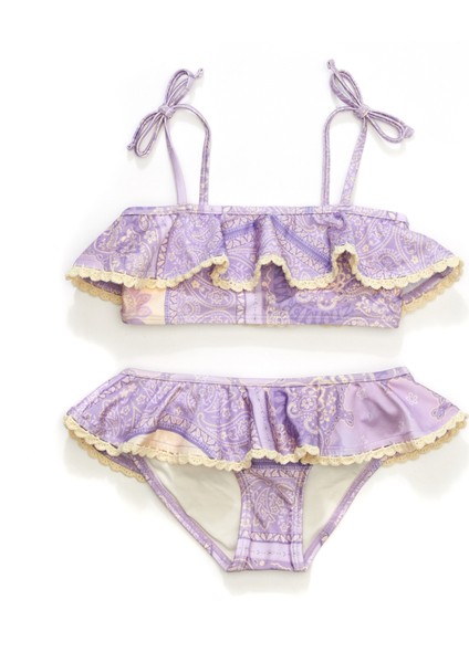 Lucky Lila Kız Çocuk Bikini Takımı
