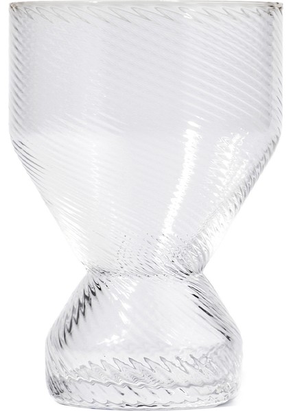 Twisted Iı Şeffaf Kristal 2'li Kadeh Seti