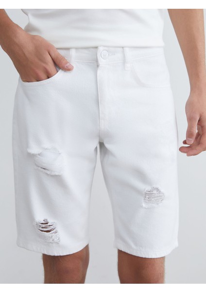 Yeni Sezon Standart Kalıp Erkek Jean Şort modelleri