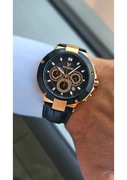 Erkek Kol Saati RYM-83003-ROSE-SİYAH