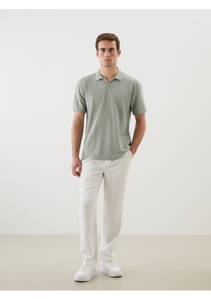 Yeni Sezon Standart Kalıp Beli Lastikli Erkek Pantolon