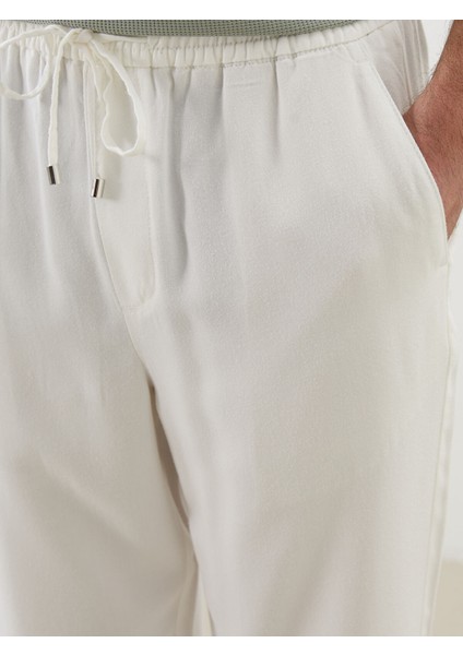 Yeni Sezon Standart Kalıp Beli Lastikli Erkek Pantolon modelleri