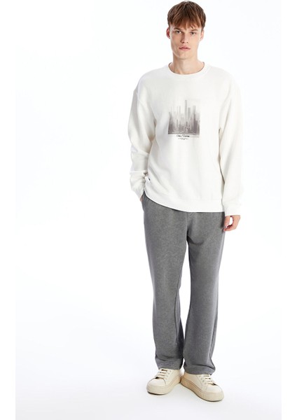 Yeni Sezon Bisiklet Yaka Baskılı Erkek Kalın Sweatshirt fiyatları