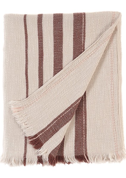 Lotto Kahve Keten Tek Kişilik Yatak Örtüsü 200X235 cm