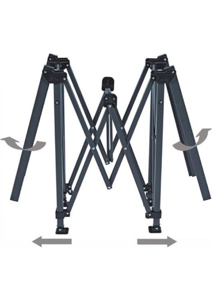 Livin Alüminyum & Çelik Katlanır Kamp Masası