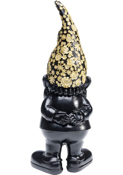 Gnome Standing Black Gold Dekoratif Figür fırsatları