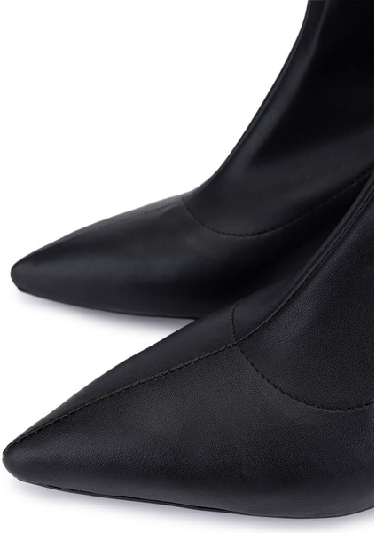 Kadın Hakiki Deri Siyah Topuklu Bot 1065 800 Bn Bot SK25-26 Sıyah Strec modelleri