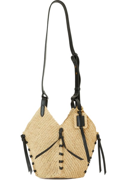 Naturel Kadın Rafya Plaj Çantası