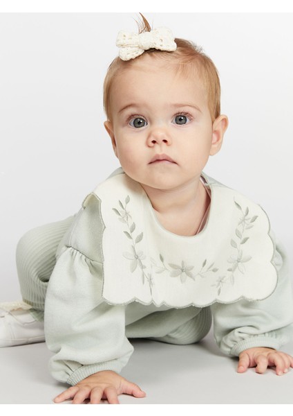 Yeni Sezon Bisiklet Yaka Kız Bebek Sweatshirt ve Tayt 2'li fiyatları