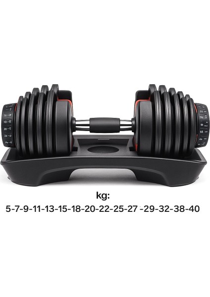 Ayarlanabilir Dambıl ve Stand Seti 2 x 40 kg Ayarlanabilir Mekanizmalı Dambıl + Dambıl Standı fırsatları