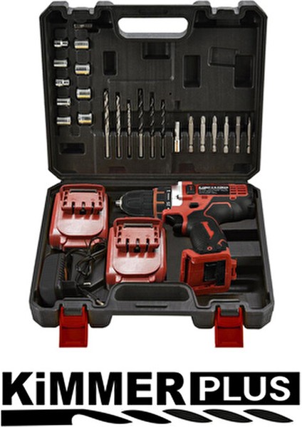 12V Metal Şanzıman Darbeli Şarjlı Matkap 24 Parça Akülü Vidalama Akülü Matkap Seti fırsatları