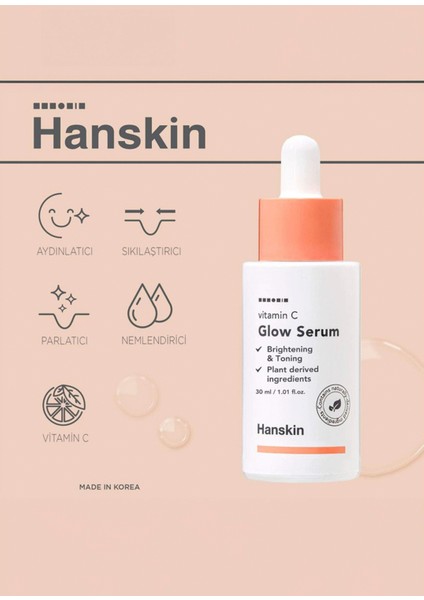 Vitamin C Glow Serum C Vitaminli Aydınlatıcı Leke Giderici Cilt Serumu 30 ml fiyatları