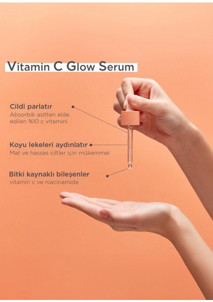 Vitamin C Glow Serum C Vitaminli Aydınlatıcı Leke Giderici Cilt Serumu 30 ml modelleri