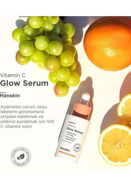 Vitamin C Glow Serum C Vitaminli Aydınlatıcı Leke Giderici Cilt Serumu 30 ml fırsatları