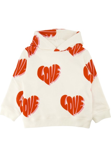 Çok Renkli Baskılı Kız Çocuk Sweatshirt