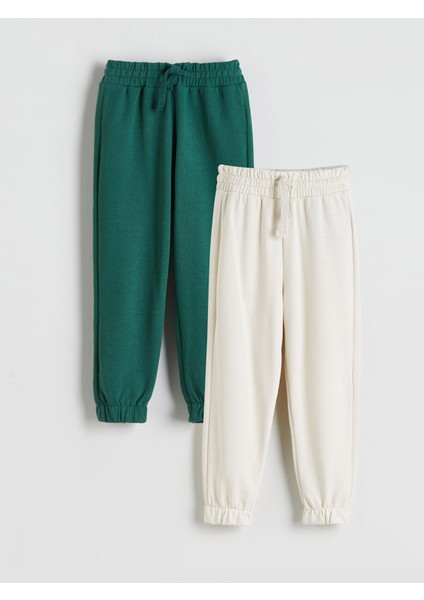 Yeni Sezon Beli Lastikli Erkek Çocuk Jogger Eşofman Alt 2'li