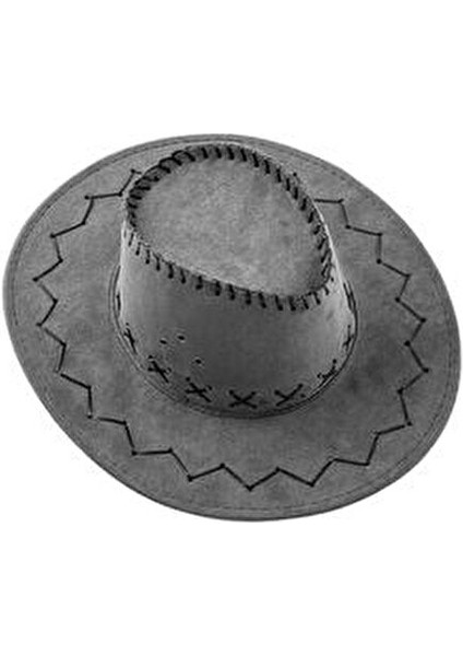 Kovboy Şapkası - Fötr Şapka - Gri - HG-200 fiyatları