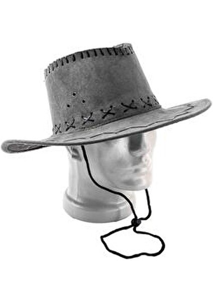 Kovboy Şapkası - Fötr Şapka - Gri - HG-200 fırsatları