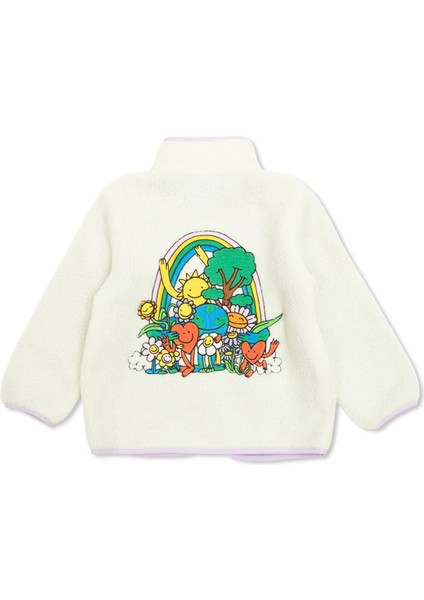 Kemik Shearling Dokulu Kız Çocuk Ceket fiyatları