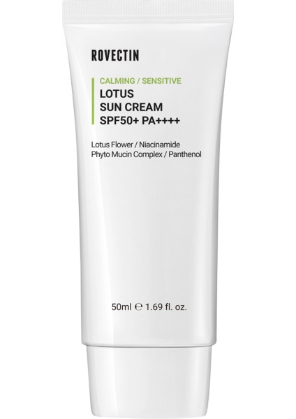 Calming Lotus Sun Cream SPF50+ Pa++++ Nemlendirici Bariyer Koruyucu Mavi Işık Filtreli Güneş Kremi 50 ml