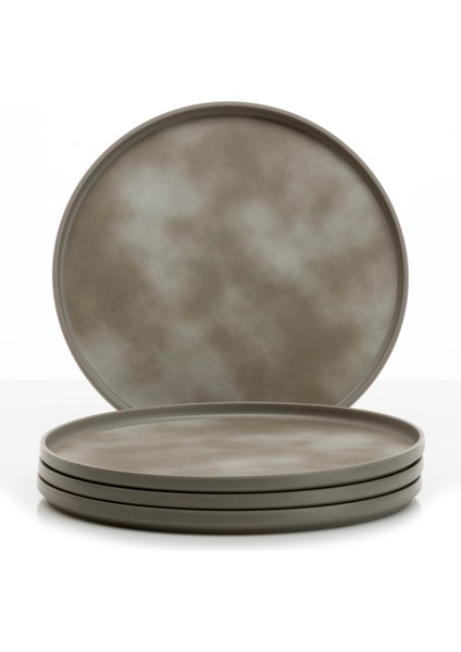 Pebble Sky Gri 12 Parça Melamin Tabak Seti fiyatları