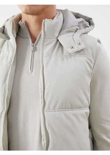Yeni Sezon Standart Kalıp Kapüşonlu Erkek Şişme Yelek modelleri