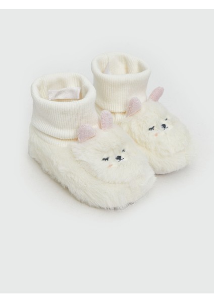 Yeni Sezon Kız Bebek Çoraplı Ev Ayakkabısı