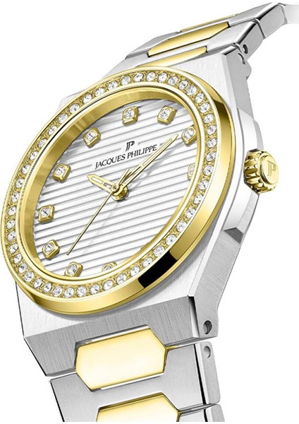 JPQLS727328YG Altın Rengi Metalik Gri Çelik Kadın Kol Saati modelleri