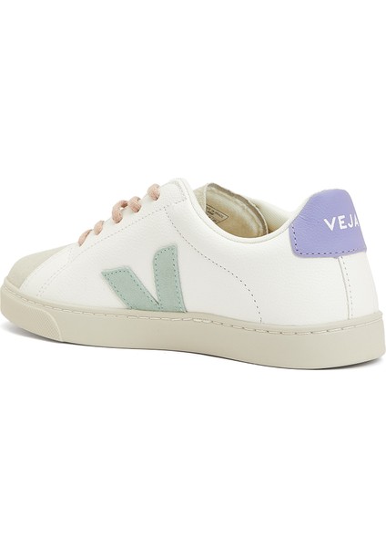 Esplar Chromefree Beyaz Unisex Çocuk Deri Sneaker modelleri