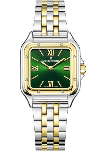 JPQLS7673X8 Altın Rengi Metalik Gri Çelik Kadın Kol Saati