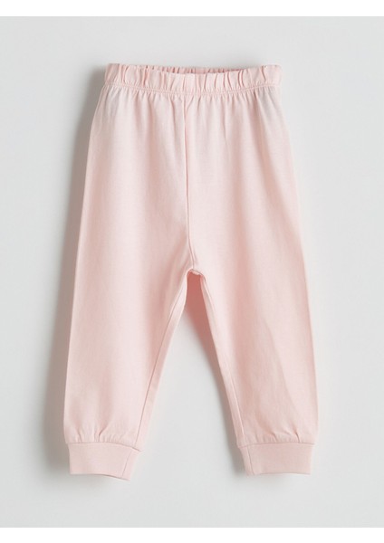 Yeni Sezon Bisiklet Yaka Çiçekli Kız Bebek Pijama Takımı 2'li indirimleri