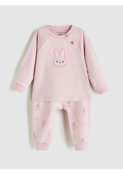 Yeni Sezon Baskılı Kız Bebek Pijama Takımı