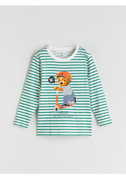 Yeni Sezon Bisiklet Yaka Baskılı Erkek Çocuk Pijama Takımı fiyatları