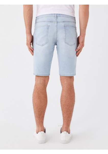 Yeni Sezon Slim Fit Erkek Jean Şort fırsatları