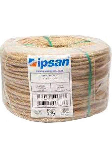 Halat 6mm Natural Jüt Kırnap Ipi Top 200MT (4887)