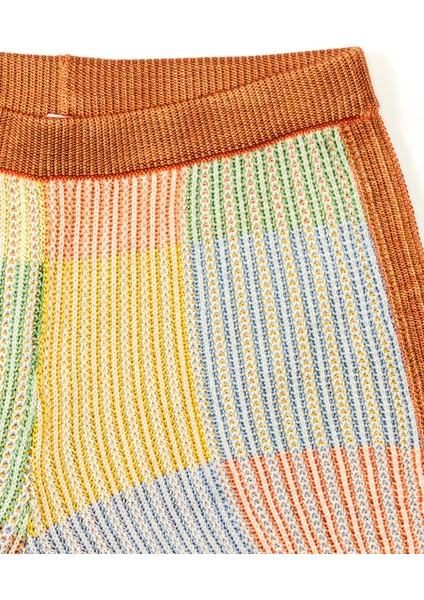 Çok Renkli Kız Çocuk Triko Şort modelleri