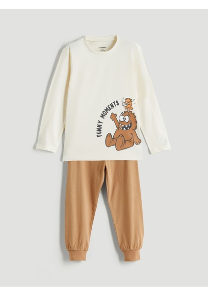 Yeni Sezon Baskılı Erkek Çocuk Pijama Takım