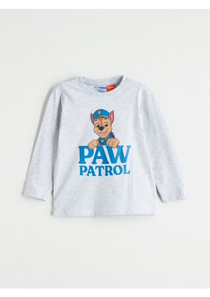 Yeni Sezon Bisiklet Yaka Paw Patrol Baskılı Erkek Çocuk Pijama Takımı fiyatları