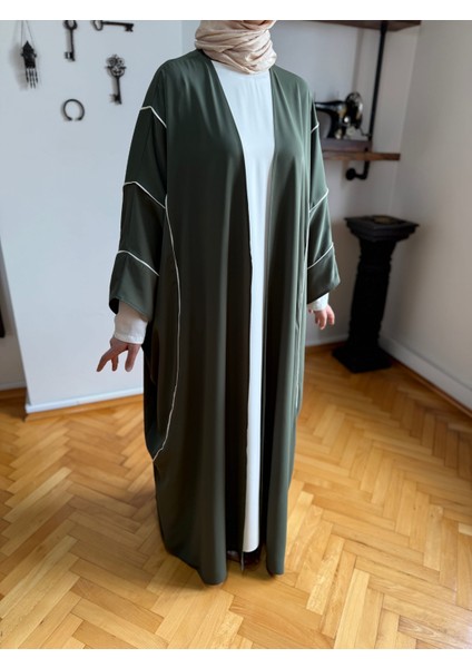 Haki Biyeli Abaya Takım 5081 fırsatları