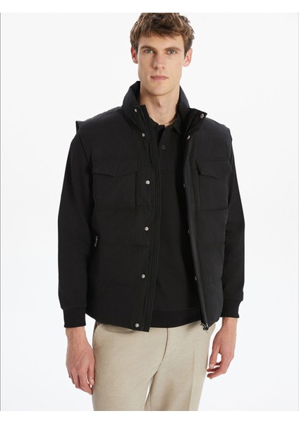 Yeni Sezon Dik Yaka Erkek Şişme Yelek