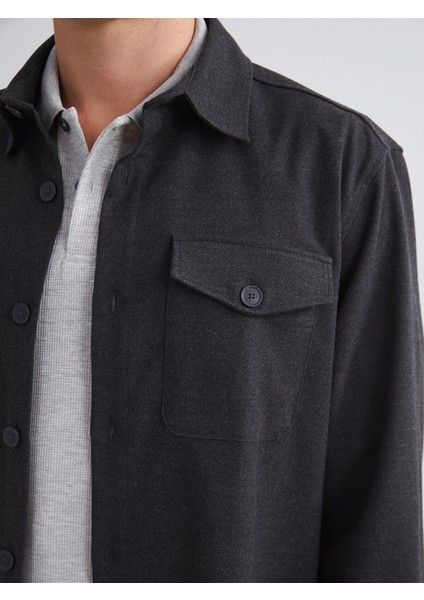 Yeni Sezon Regular Fit Uzun Kollu Erkek Oduncu Gömlek Ceket modelleri