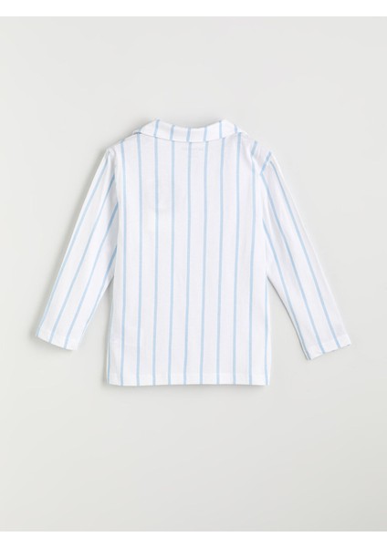 Yeni Sezon Gömlek Yaka Erkek Çocuk Pijama Takımı modelleri