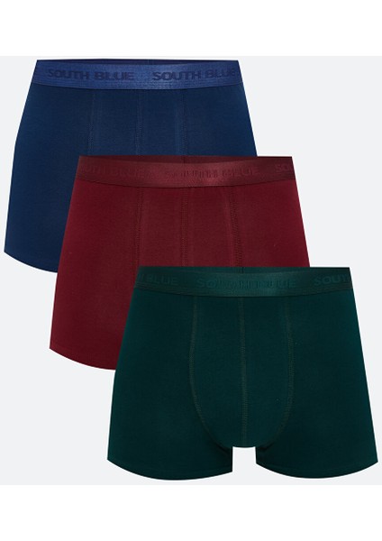 Yeni Sezon Standart Kalıp Pamuklu Esnek Erkek Boxer 3'lü