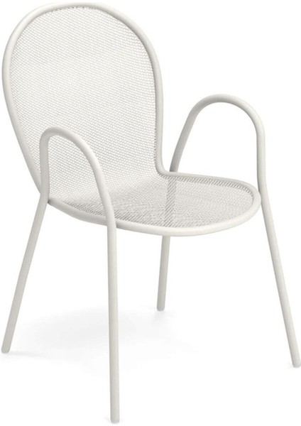 Ronda Matt White Çelik Bahçe Sandalyesi