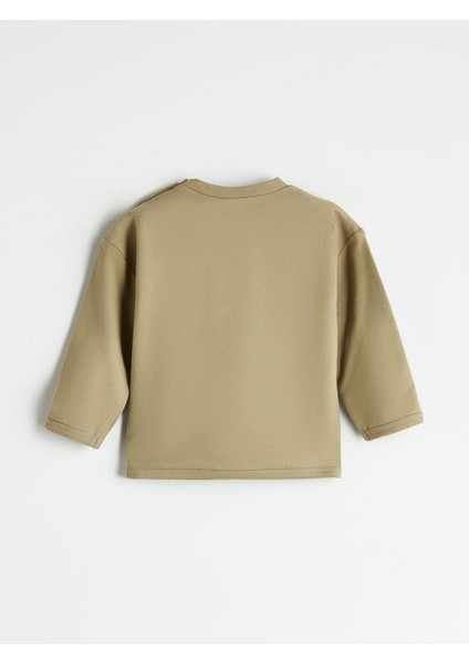 Yeni Sezon Baskılı Erkek Bebek Sweatshirt ve Eşofman Alt 2'li modelleri