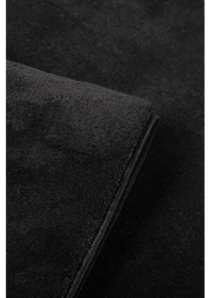 2'li Siyah Banyo Halısı Yumuşak Post Peluş Klozet Takımı Makinede YIKANABILIR(60X60 ve 80X80) fırsatları