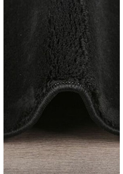 2'li Siyah Banyo Halısı Yumuşak Post Peluş Klozet Takımı Makinede YIKANABILIR(60X60 ve 80X80) indirimleri